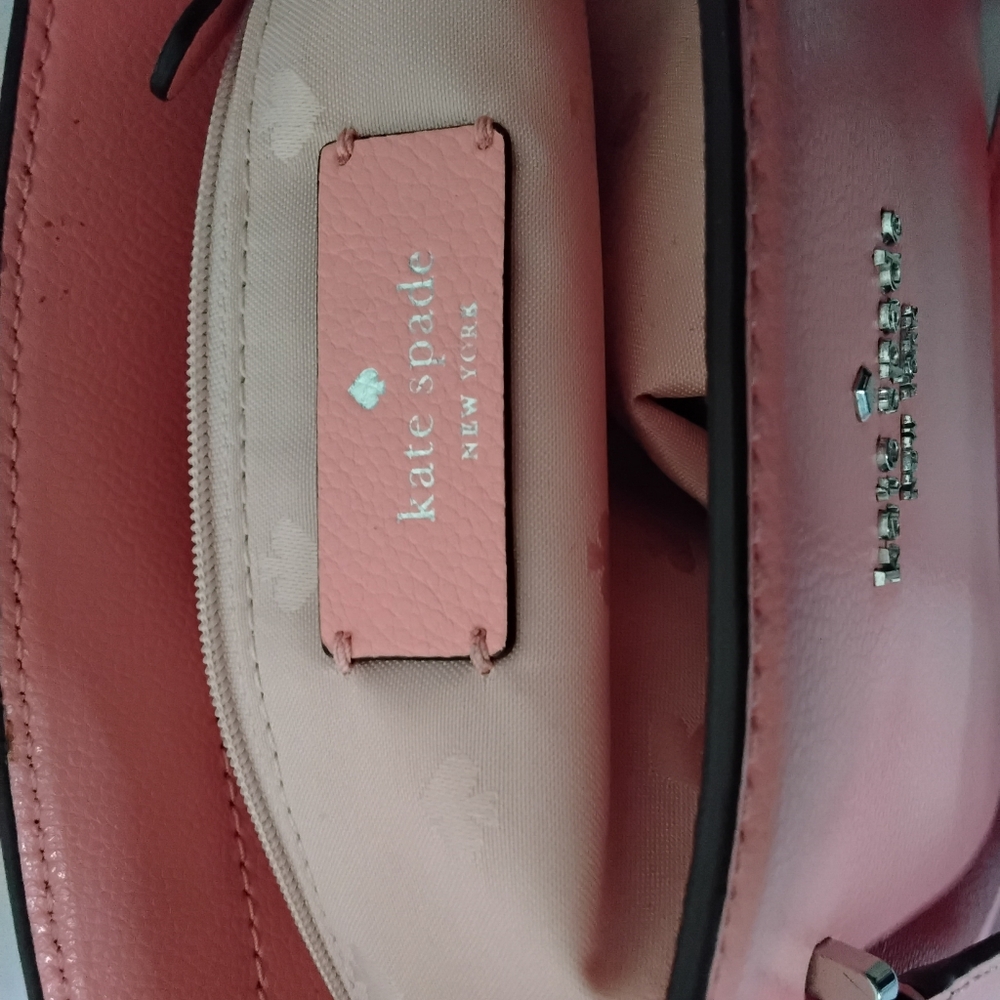 Kate Spade Satchel Showcases Soft Pink Saffino Leather Handbag NWOT - Picture 4 of 4